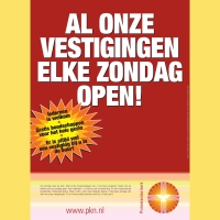 Elke zondag open!